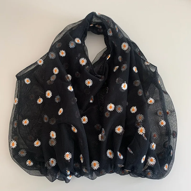 Embroidery Flower Pattern - Female Daisy Embroidery Handbag Quality Eco