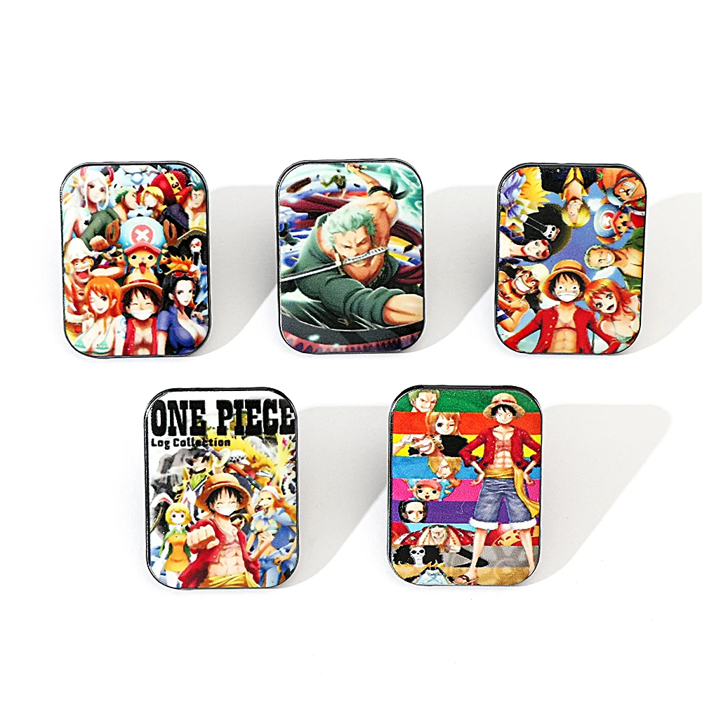 Embroidery Wallpaper - 5 Pcs Creative Anime Brooch Unity