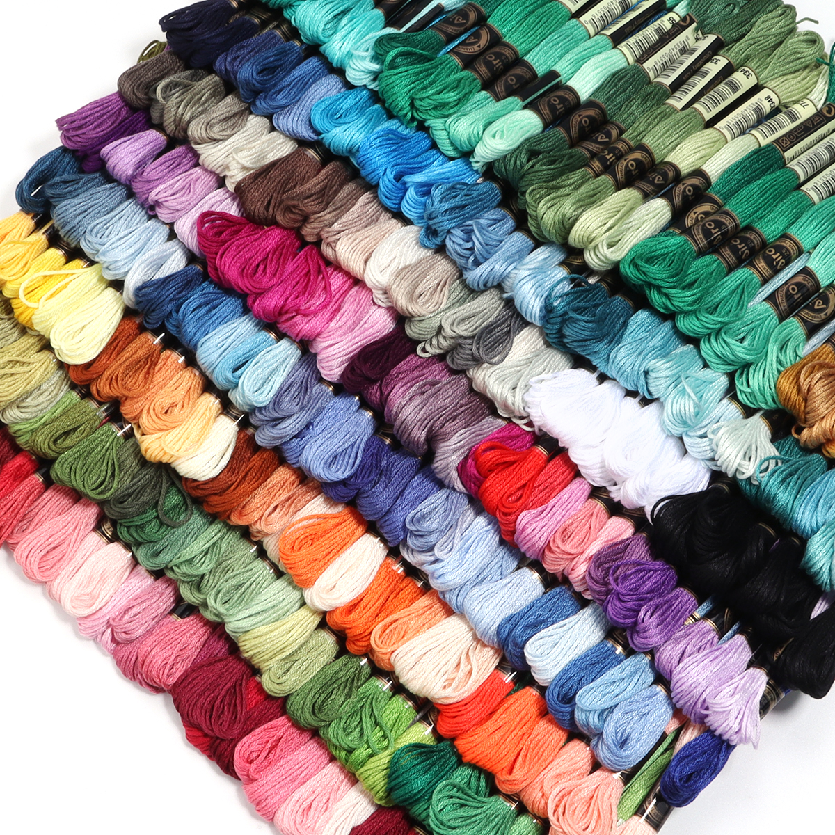 Embroidery Handicraft - 6Pcs/Lot Multicolor Polyester Embroidery Thread Cross