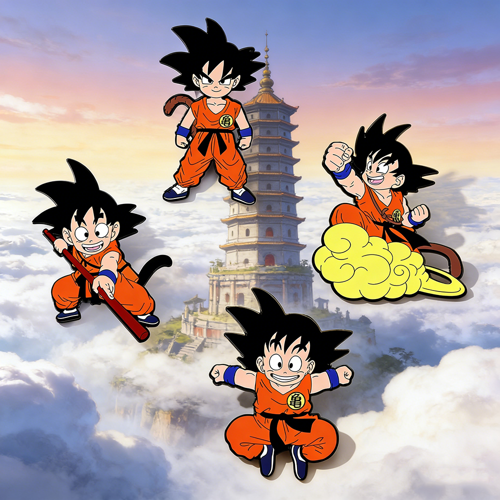 Embroidery Wallpaper - 4 Pcs Son Goku Dragon Ball