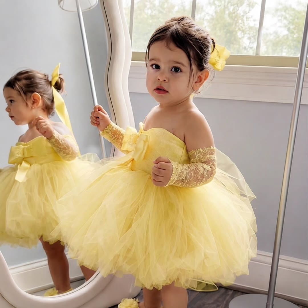 Princess Yellow Flower Girl Dr – Embroidery Yellow Flower Bewertung und Preis