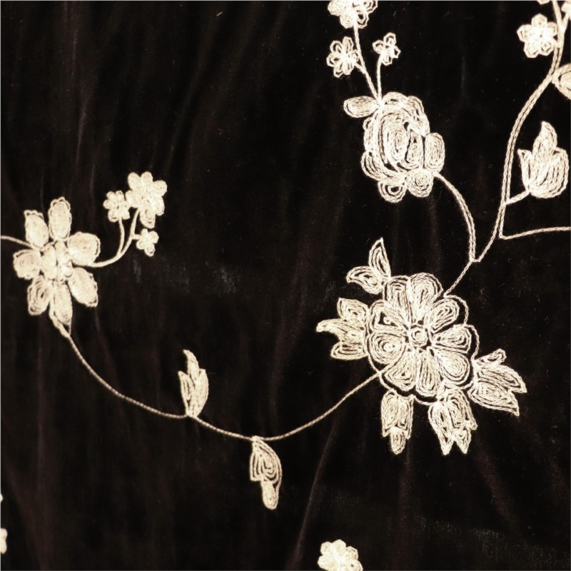 The fabric of sleeping dress e – Velvet Fabric Embroidery Bewertung und Preis