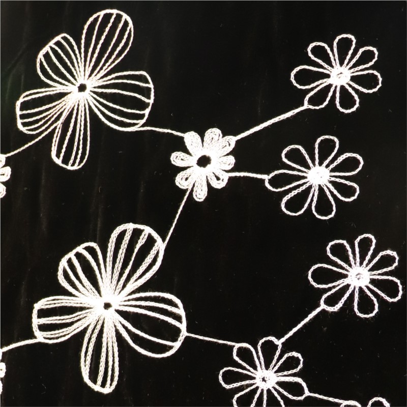 The fabric of sleeping dress e – Velvet Fabric Embroidery Bewertung und Preis