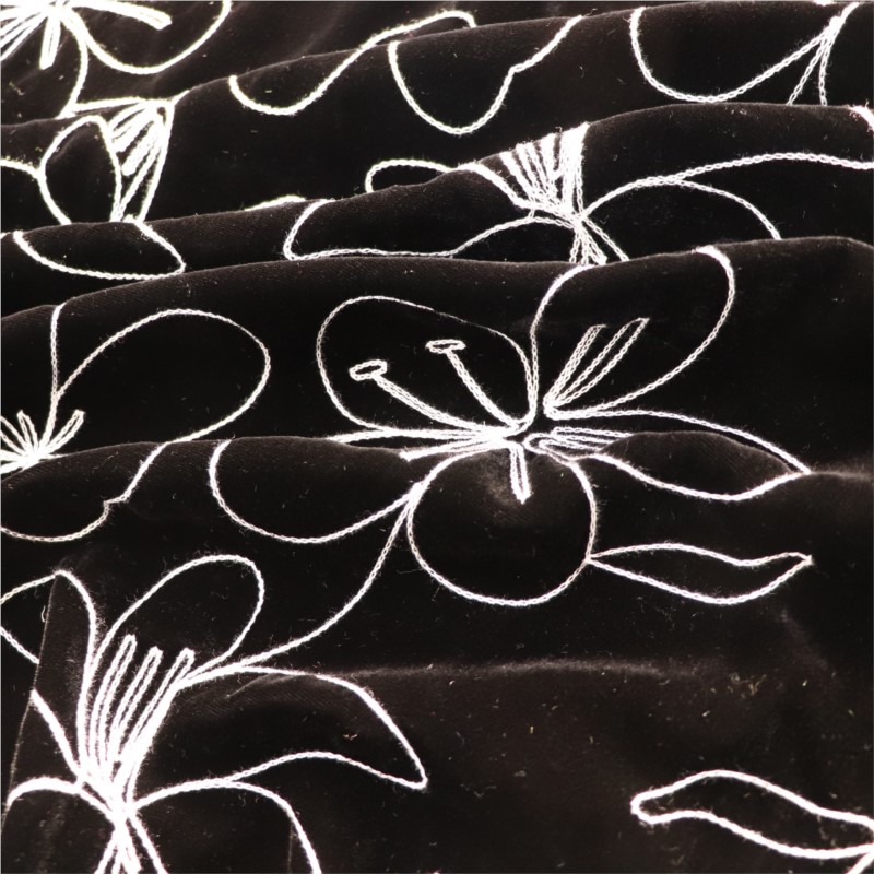 The fabric of sleeping dress e – Velvet Fabric Embroidery Bewertung und Preis