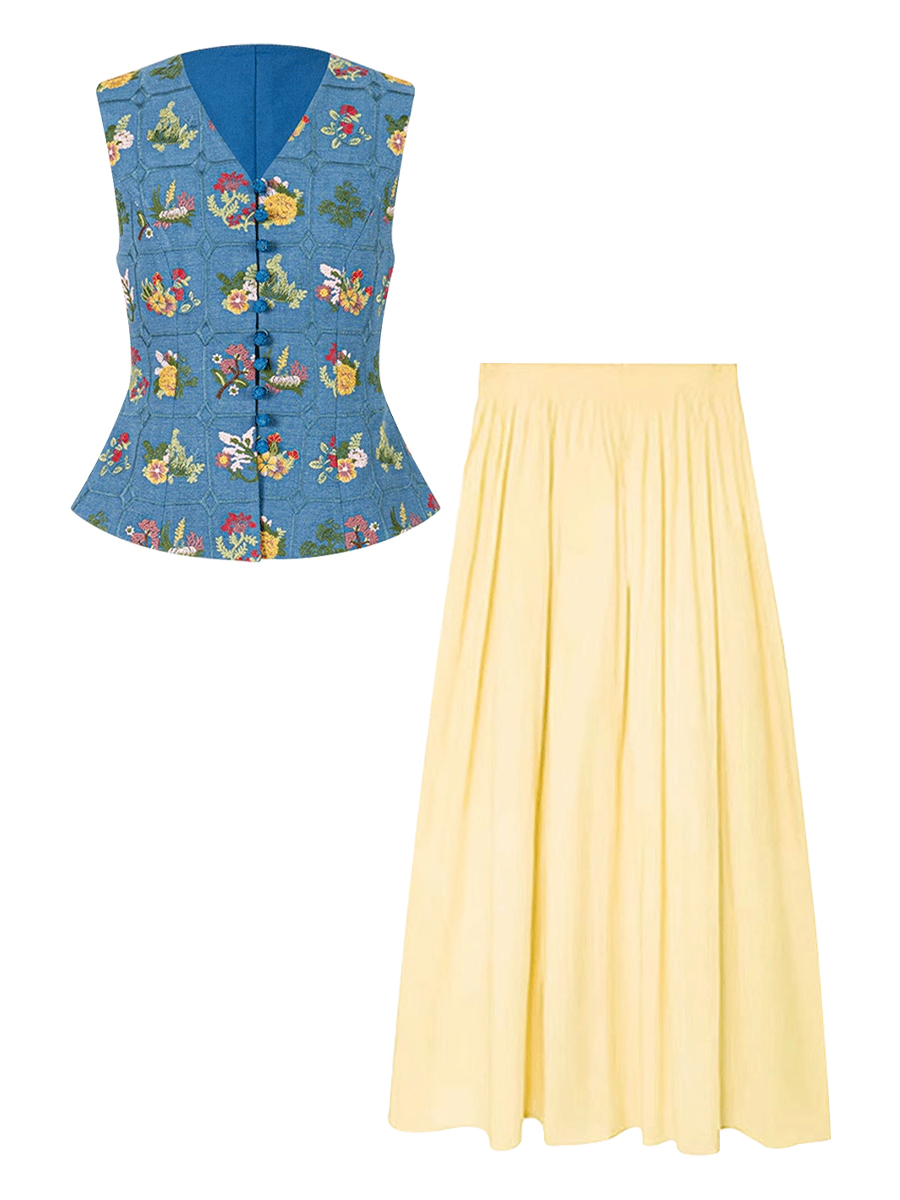Parkyeon Retro Heavy Embroider – Embroidery Yellow Flower Bewertung und Preis