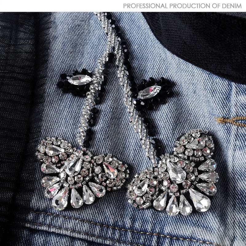 Fashion Ladies Vest Jacket Emb – Embroidery Jacket Jeans Bewertung und Preis