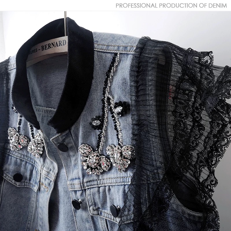 Fashion Ladies Vest Jacket Emb – Embroidery Jacket Jeans Bewertung und Preis