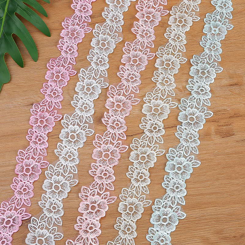5CM Width Embroidered Organza  – Embroidery Flower Pattern Bewertung und Preis