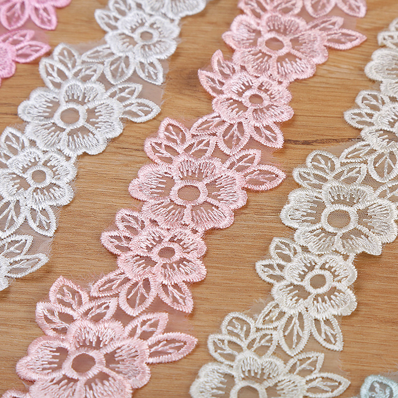 5CM Width Embroidered Organza  – Embroidery Flower Pattern Bewertung und Preis