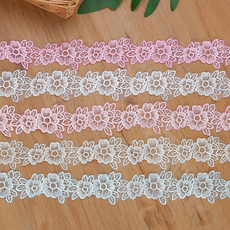5CM Width Embroidered Organza  – Embroidery Flower Pattern Bewertung und Preis