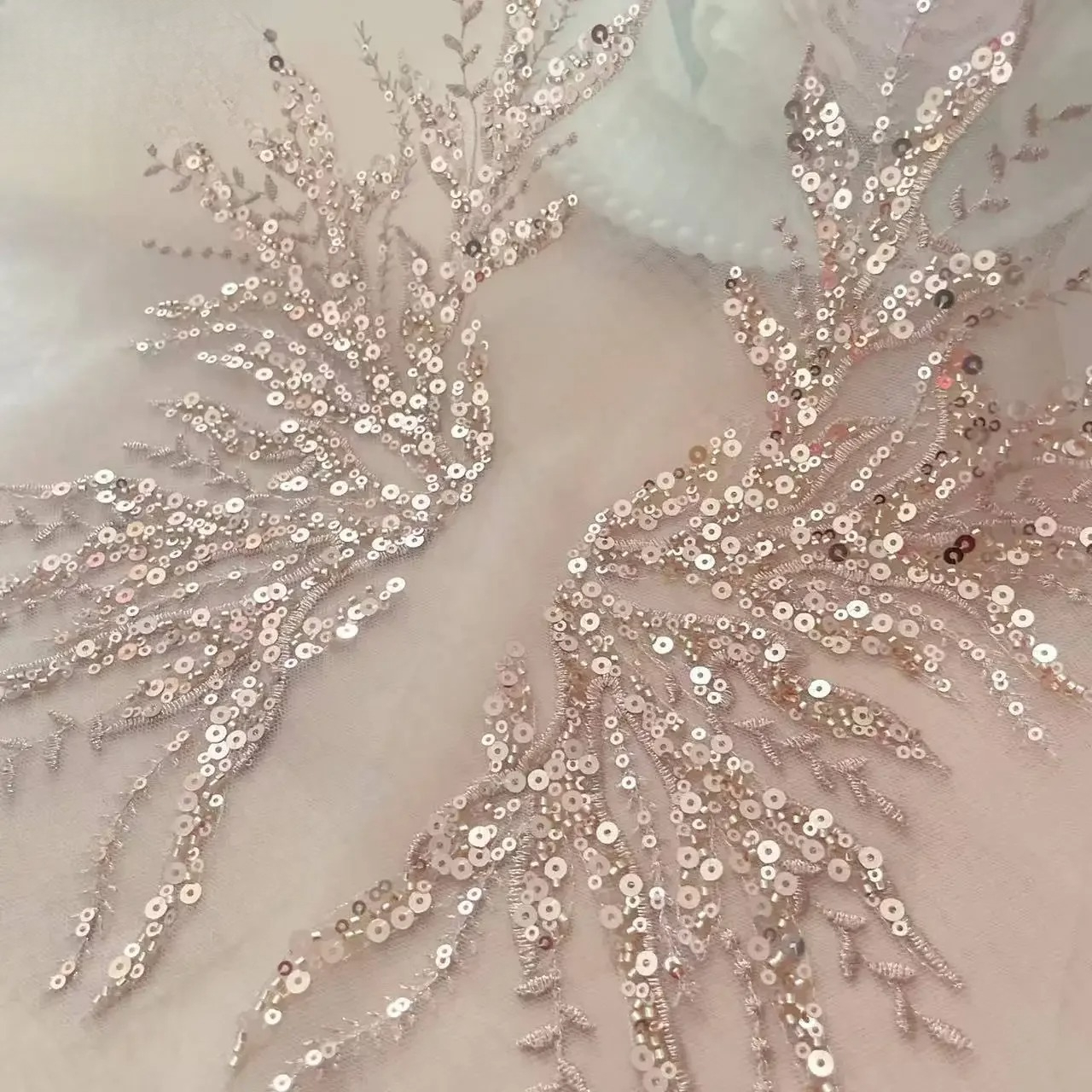 5Pair-2Pair.Rose Gold Sequin T – Embroidery Flower Pattern Bewertung und Preis