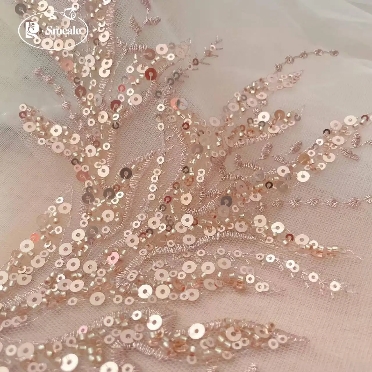 5Pair-2Pair.Rose Gold Sequin T – Embroidery Flower Pattern Bewertung und Preis