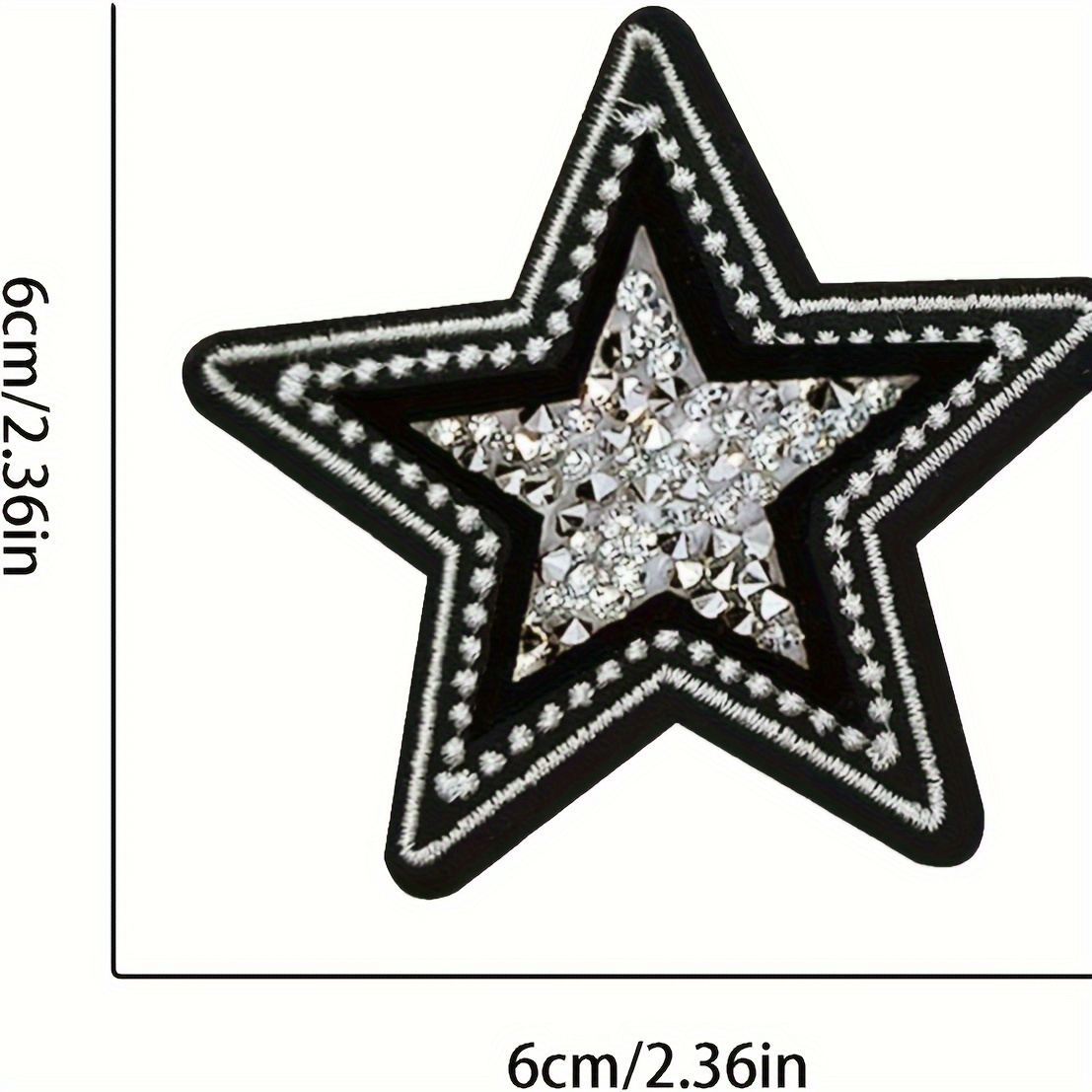 5 PCS Black and White Twinkle  – Embroidery Jacket Jeans Bewertung und Preis