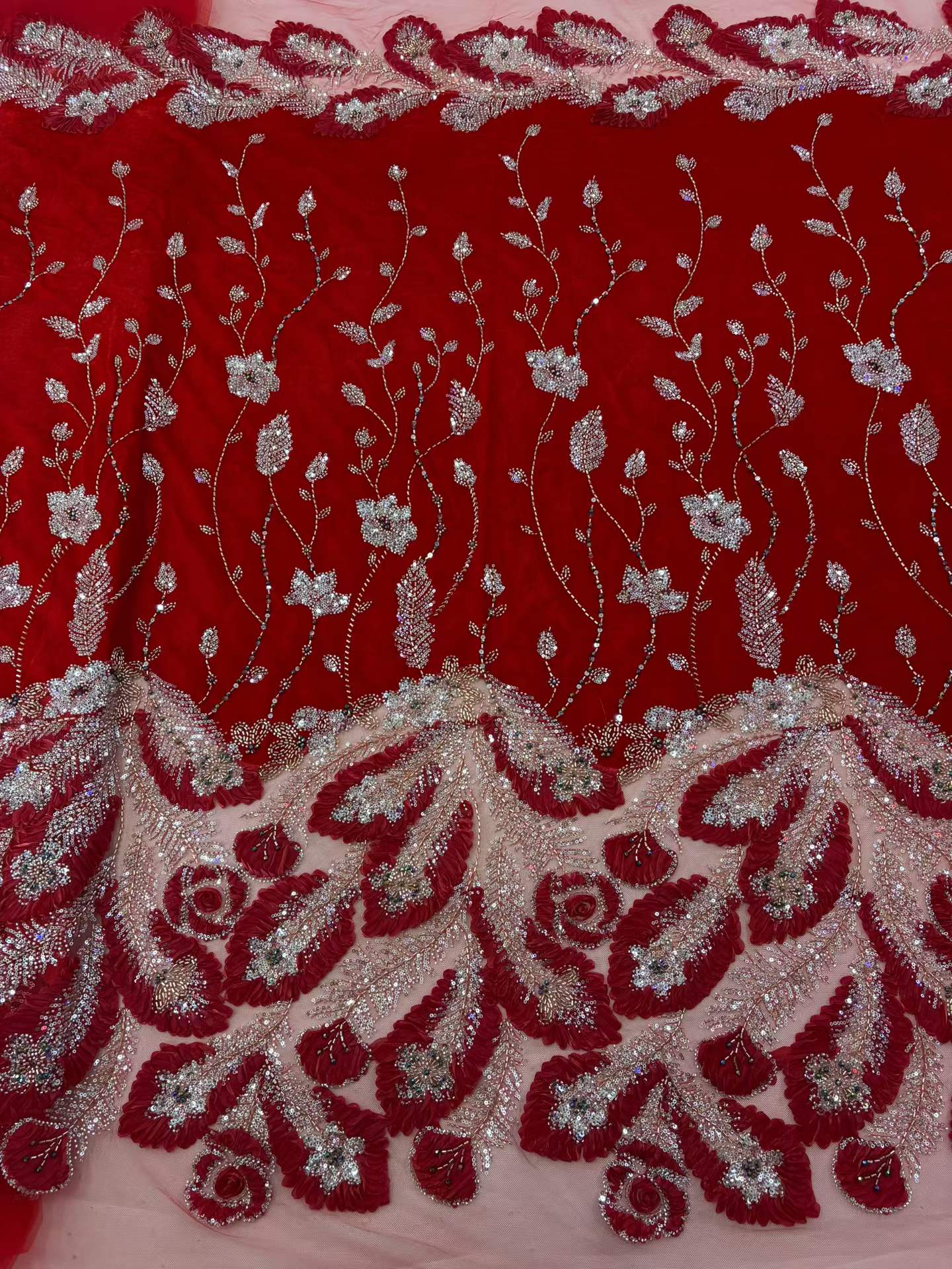 Velvet African Sequins Lace Fa – Velvet Fabric Embroidery Bewertung und Preis