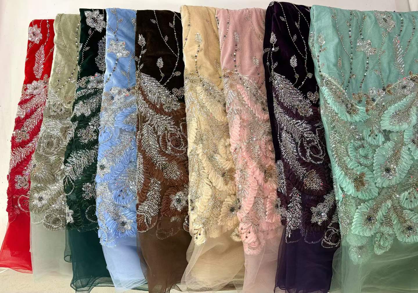 Velvet African Sequins Lace Fa – Velvet Fabric Embroidery Bewertung und Preis