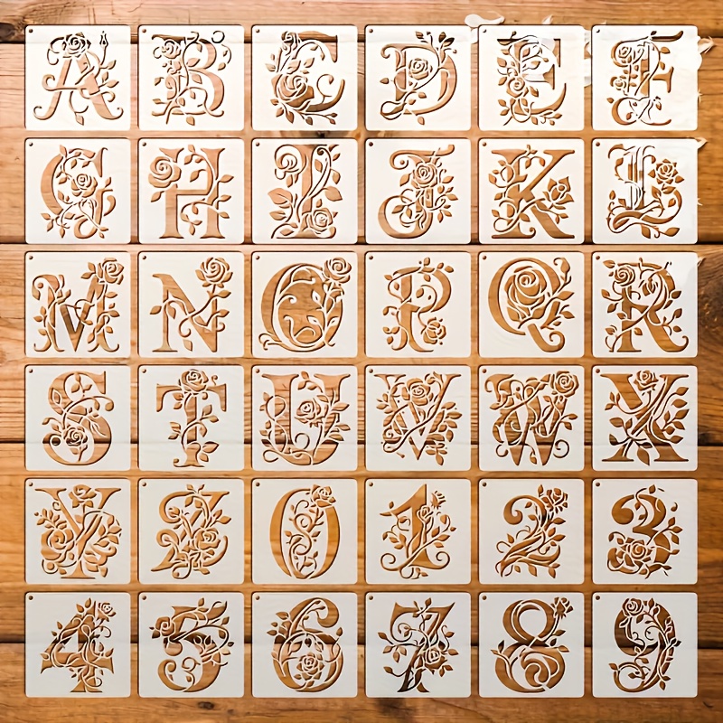 36pcs/Set PET Plastic Alphabet – Embroidery Alphabet Designs Bewertung und Preis