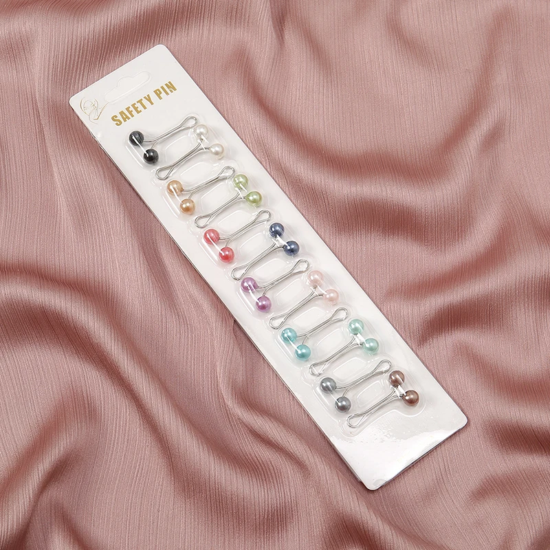 12pcs/Bag Muslim Hijab Pins Sc – Embroidery Eyebrow Bewertung und Preis