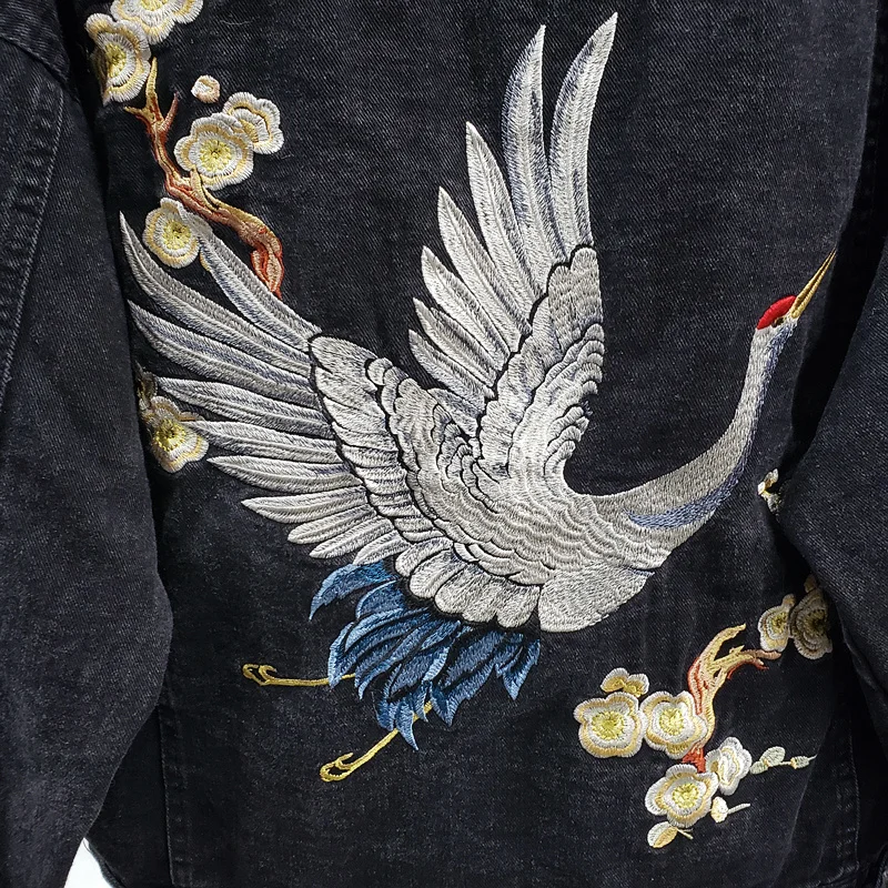 Autumn Fashion Embroidery Cran – Embroidery Jacket Jeans Bewertung und Preis