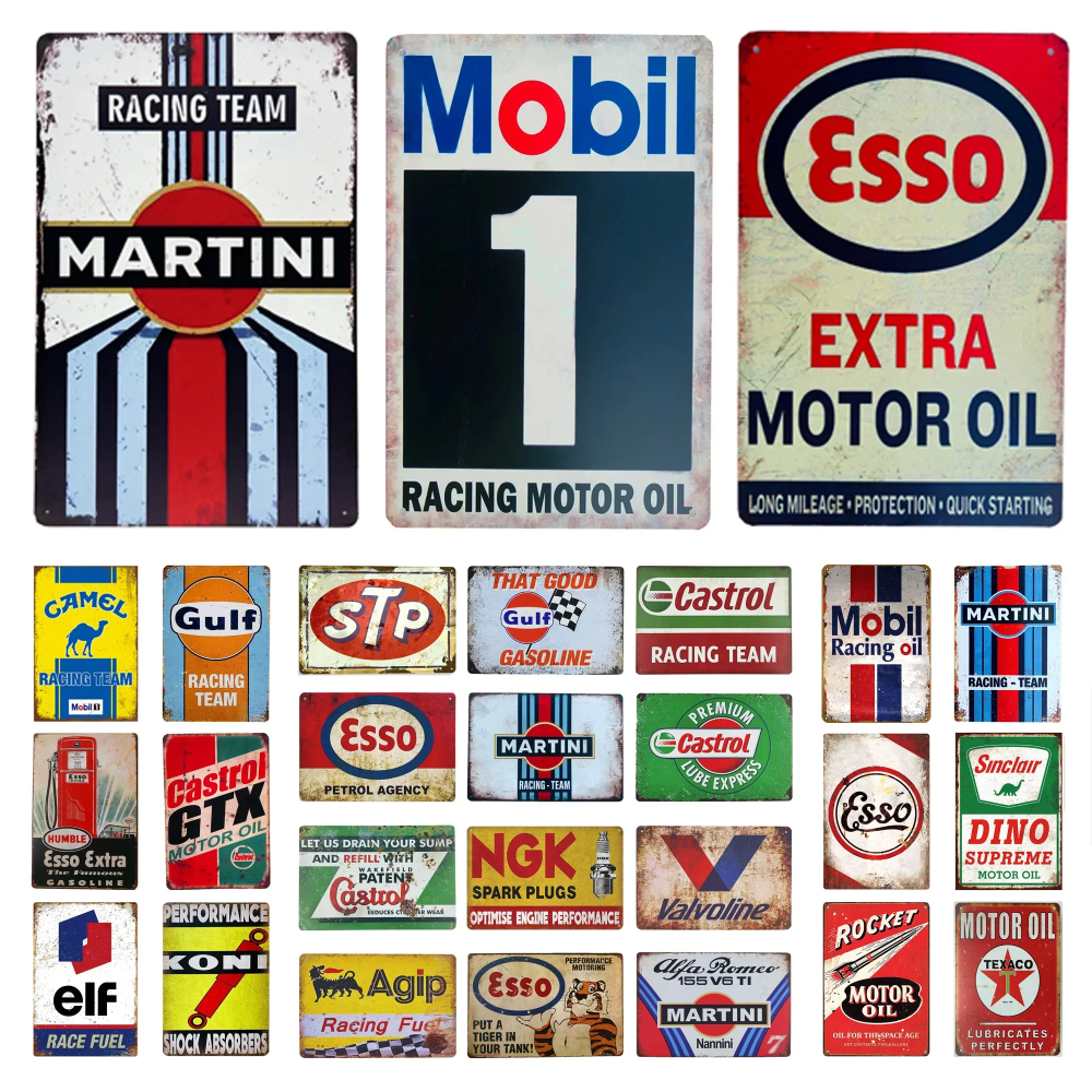 Vintage-Style Motor Oil Gas Si – Embroidery Charm Bewertung und Preis