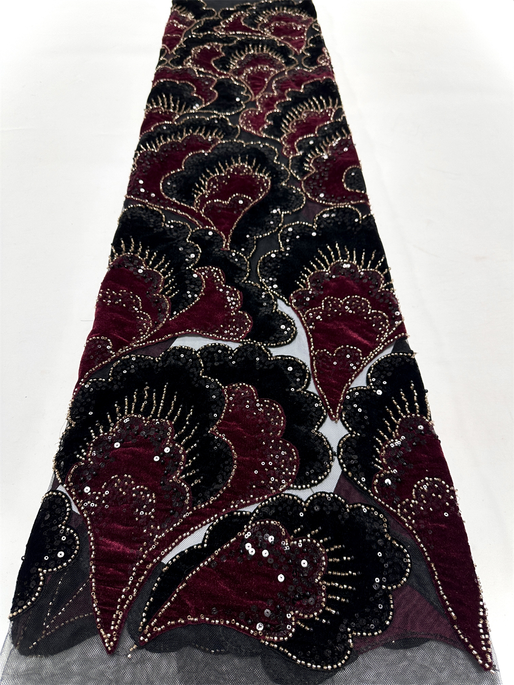 New African Velvet Lace Fabric – Velvet Fabric Embroidery Bewertung und Preis