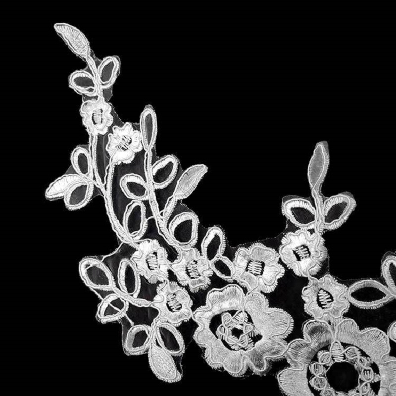 1 Pair Embroidery on the flowe – Embroidery Flower Pattern Bewertung und Preis
