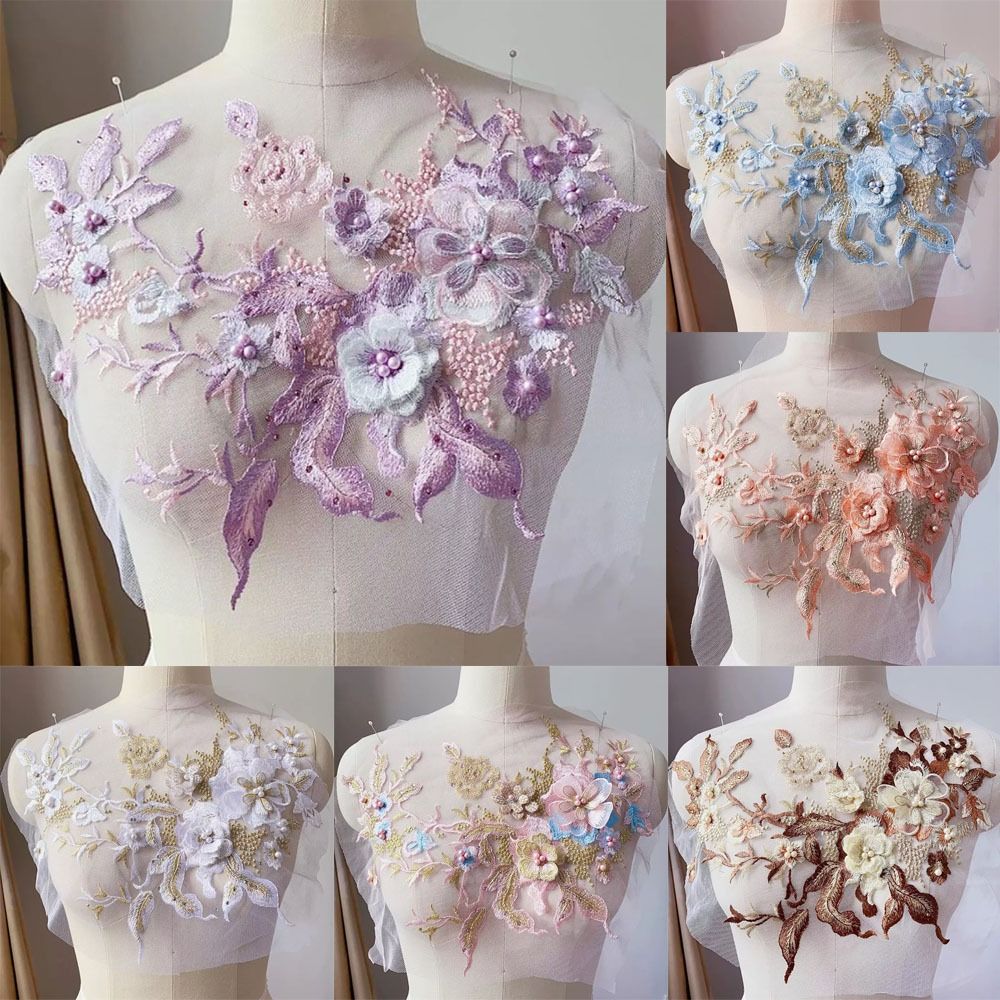 3D Flowers Beaded Lace Fabrics – Embroidery Flower Pattern Bewertung und Preis