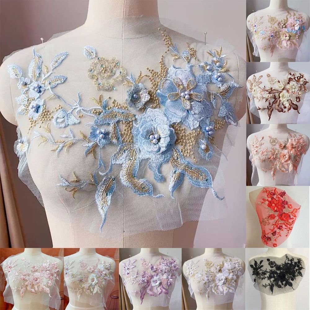 3D Flowers Beaded Lace Fabrics – Embroidery Flower Pattern Bewertung und Preis