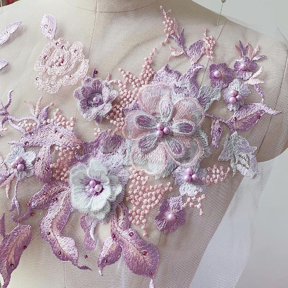 3D Flowers Beaded Lace Fabrics – Embroidery Flower Pattern Bewertung und Preis