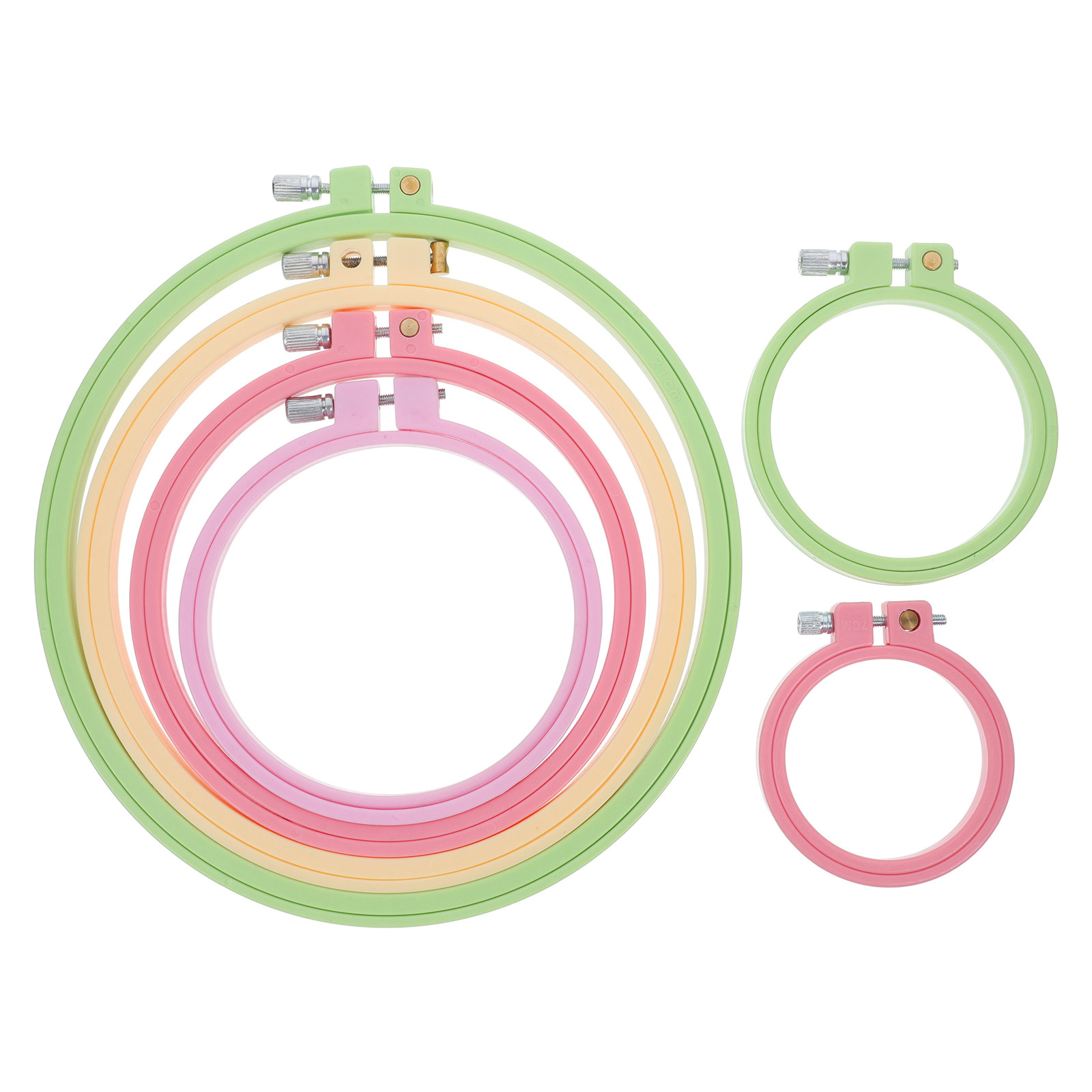 6Pcs ABS Embroidery Hoops Reus – Embroidery Hooping Bewertung und Preis