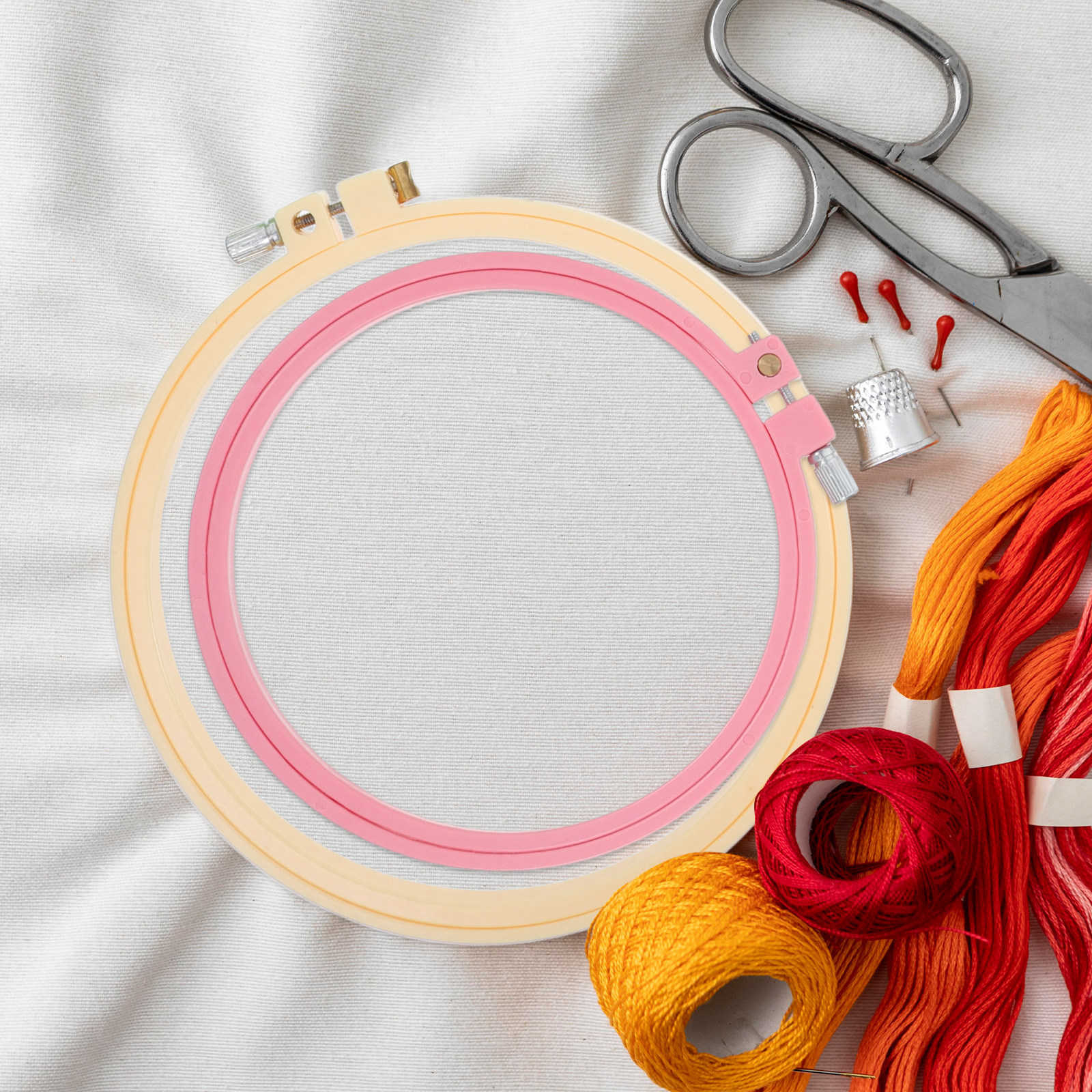 6Pcs ABS Embroidery Hoops Reus – Embroidery Hooping Bewertung und Preis