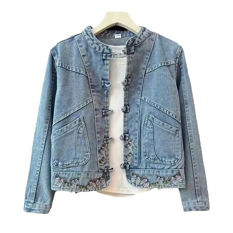 2025 Spring Autumn New Fashion – Embroidery Jacket Jeans Bewertung und Preis