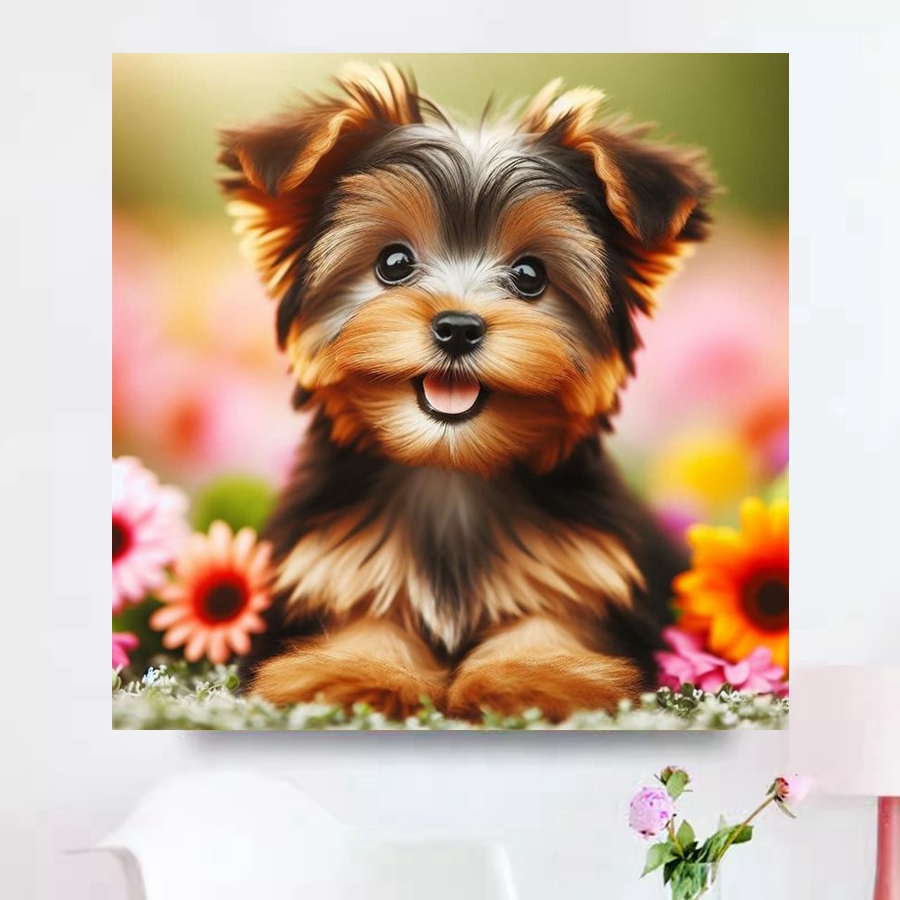 Yorkshire Terrier Dog 5D DIY D – Embroidery Handicraft Bewertung und Preis