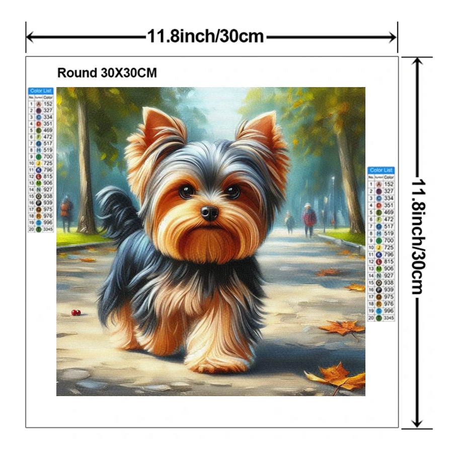 Yorkshire Terrier Dog 5D DIY D – Embroidery Handicraft Bewertung und Preis