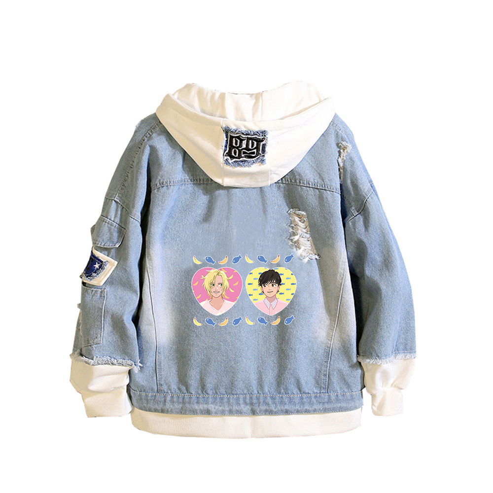 BANANA FISH Demin Jacket Anime – Embroidery Jacket Jeans Bewertung und Preis