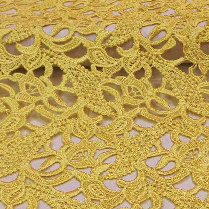 high-end lace cloth yellow ste – Embroidery Yellow Flower Bewertung und Preis