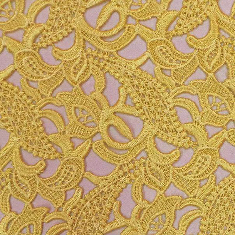 high-end lace cloth yellow ste – Embroidery Yellow Flower Bewertung und Preis