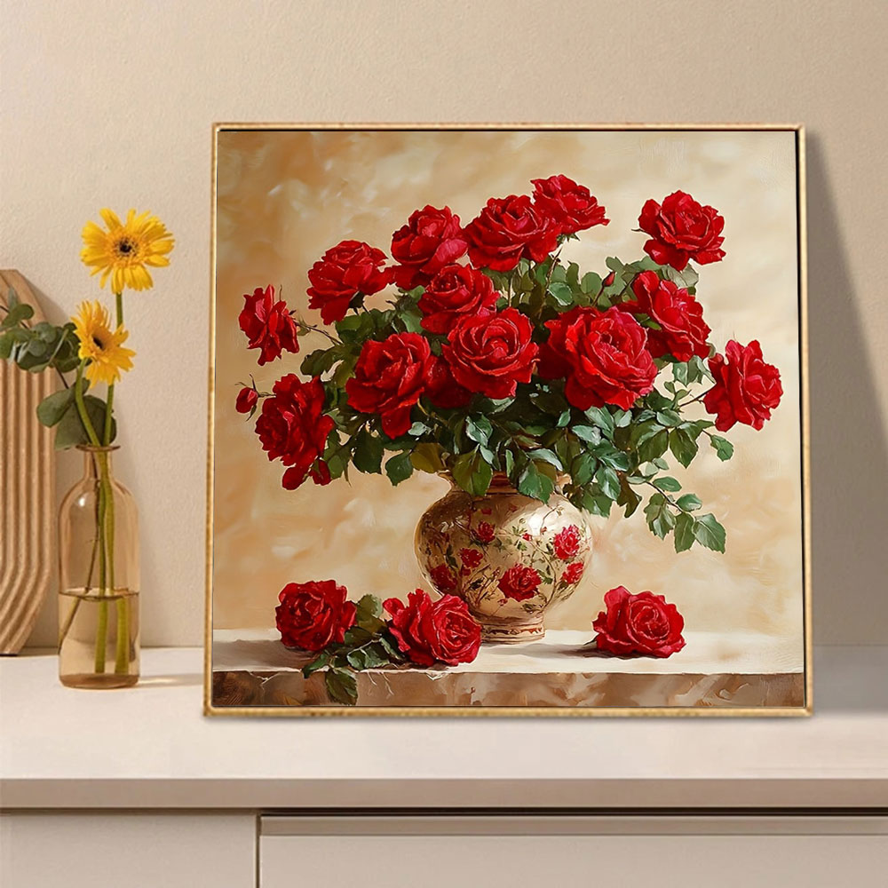 Rose Diamond Painting Full Squ – Embroidery Rose Bewertung und Preis