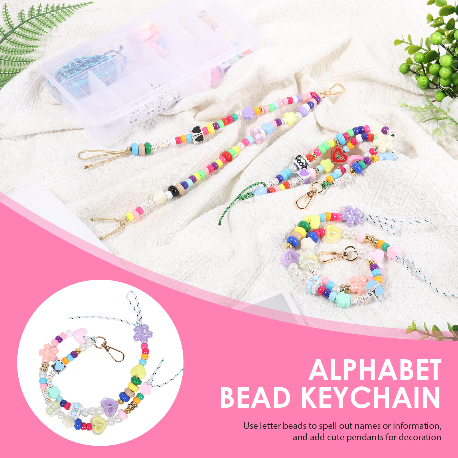 421PCS Beaded Keychain Making  – Embroidery Charm Bewertung und Preis