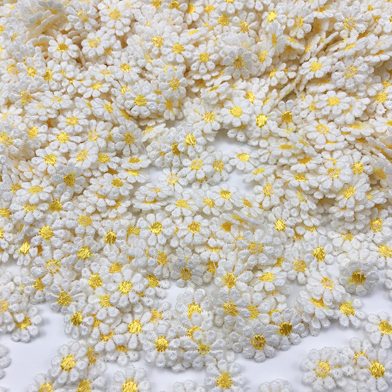 50 PCS Embroidery Water-solubl – Embroidery Yellow Flower Bewertung und Preis