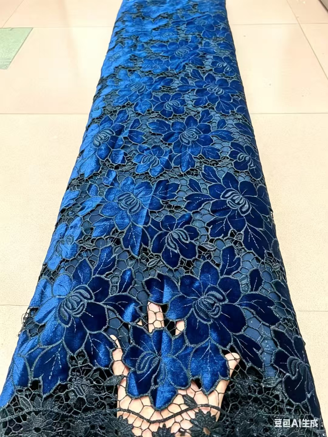 African Lace Fabric High Quali – Velvet Fabric Embroidery Bewertung und Preis
