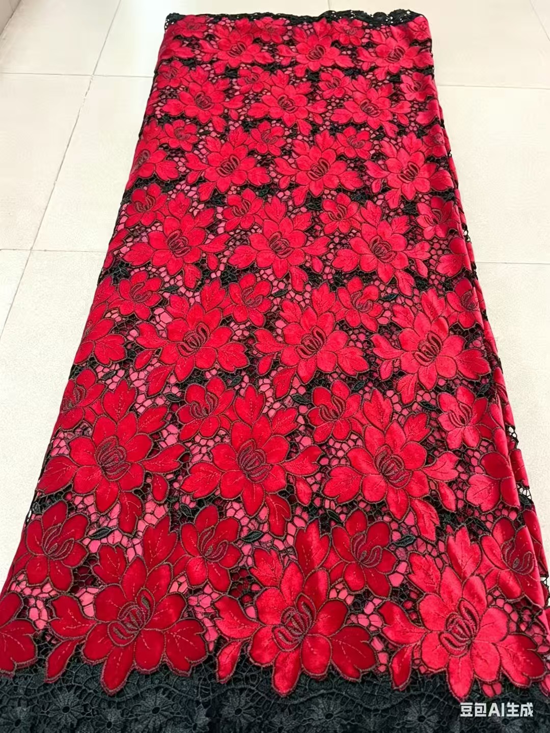 African Lace Fabric High Quali – Velvet Fabric Embroidery Bewertung und Preis