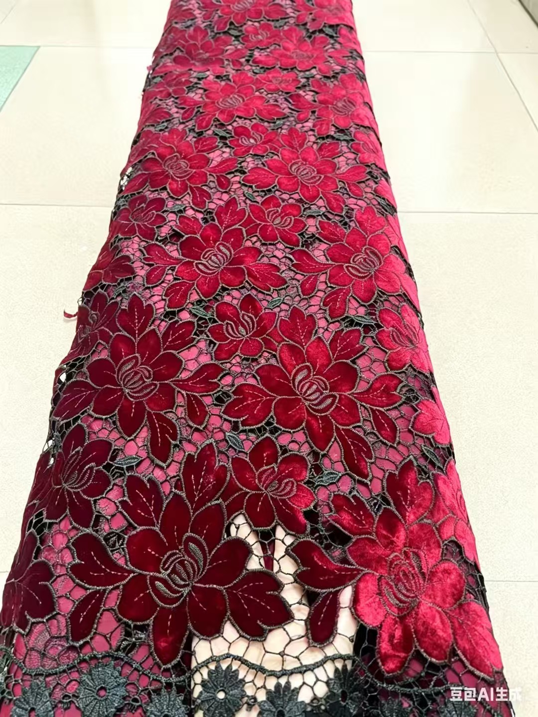 African Lace Fabric High Quali – Velvet Fabric Embroidery Bewertung und Preis
