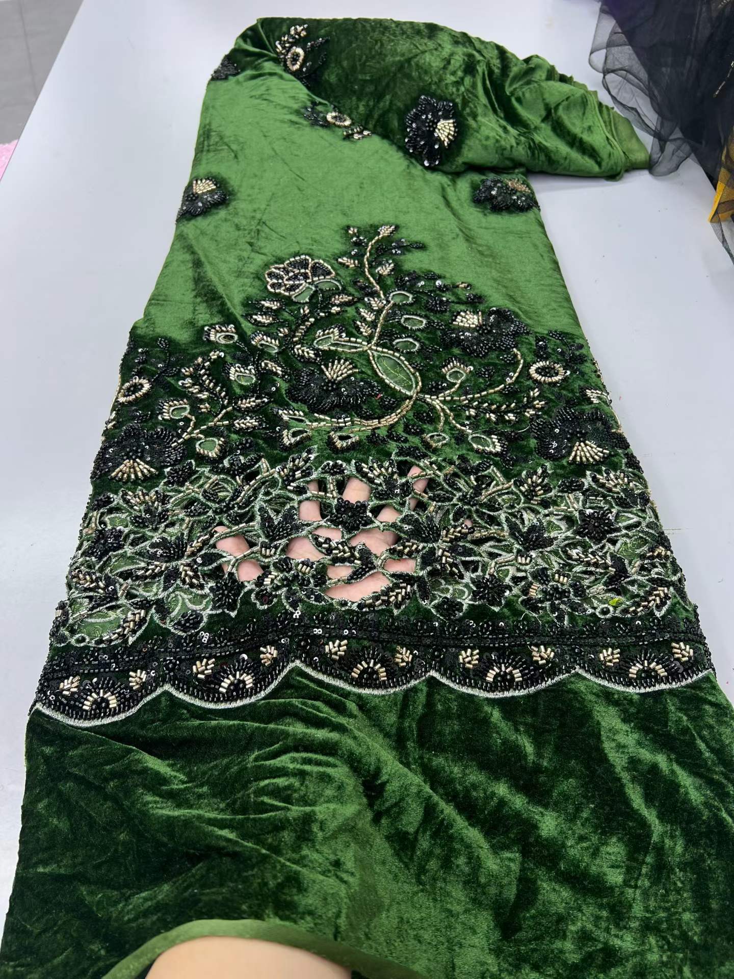 2026 African Nigerian Velvet L – Velvet Fabric Embroidery Bewertung und Preis