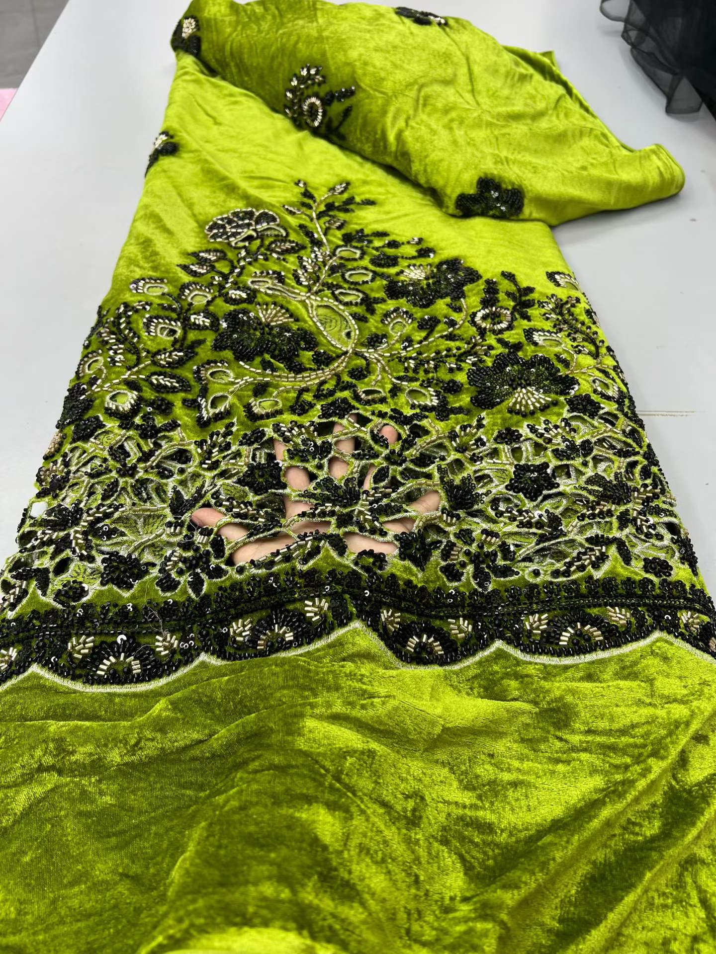 2026 African Nigerian Velvet L – Velvet Fabric Embroidery Bewertung und Preis