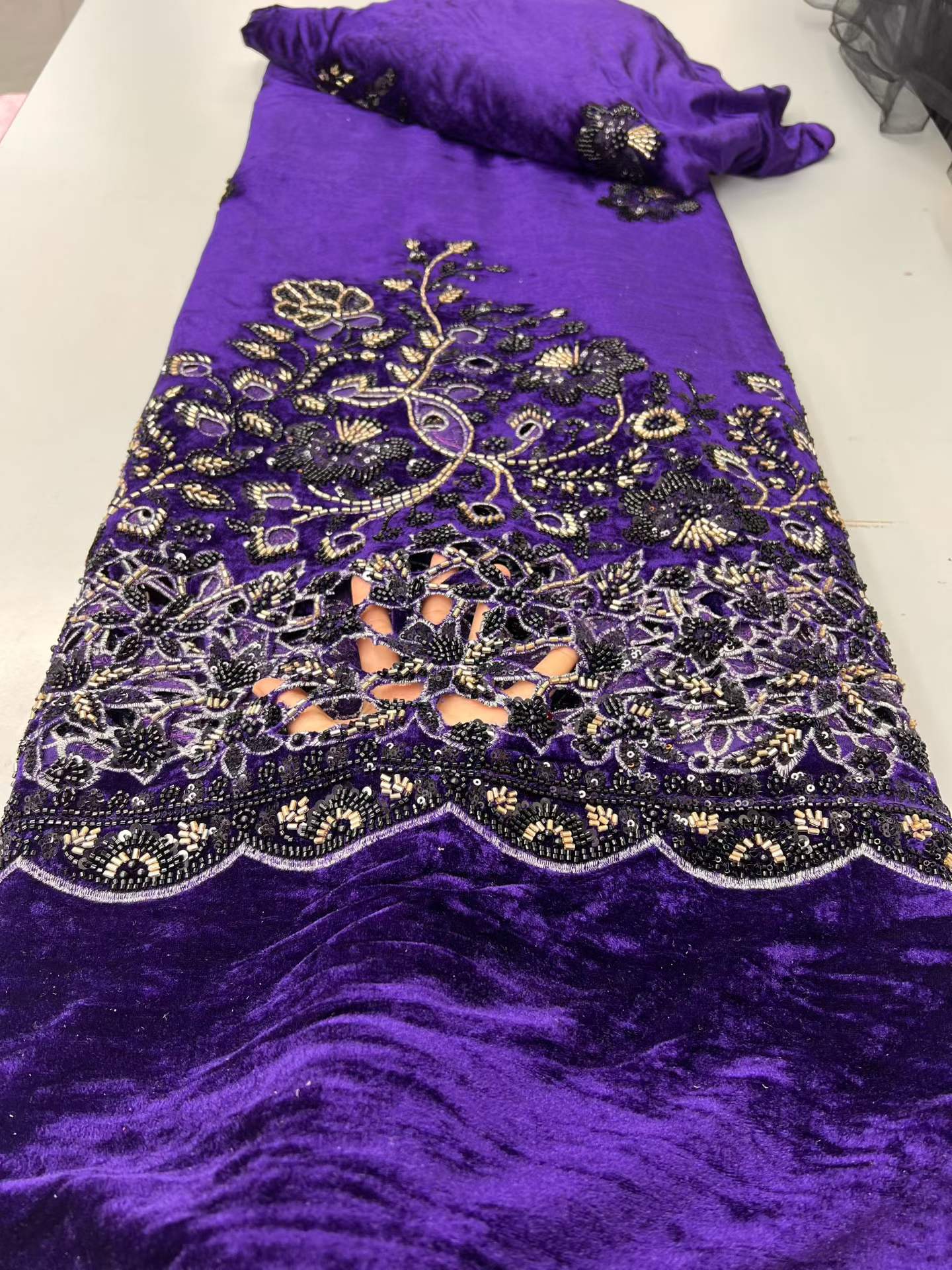 2026 African Nigerian Velvet L – Velvet Fabric Embroidery Bewertung und Preis