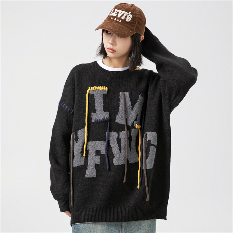 Ladies Oversize Sweater Woman  – Embroidery Alphabet Designs Bewertung und Preis