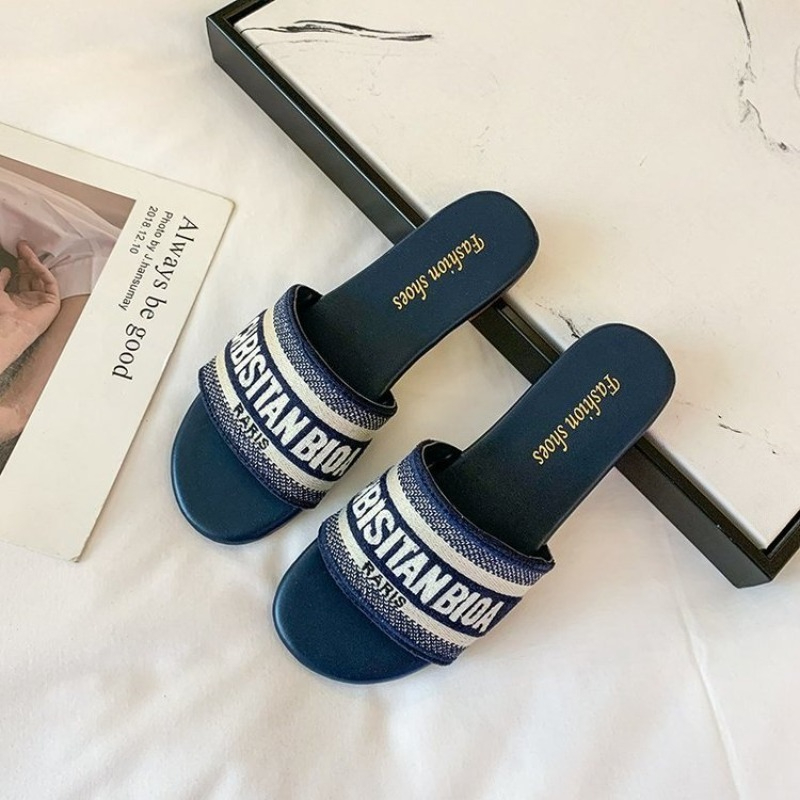 Women's Fashion Flat Slippers  – Embroidery Fashion Bewertung und Preis