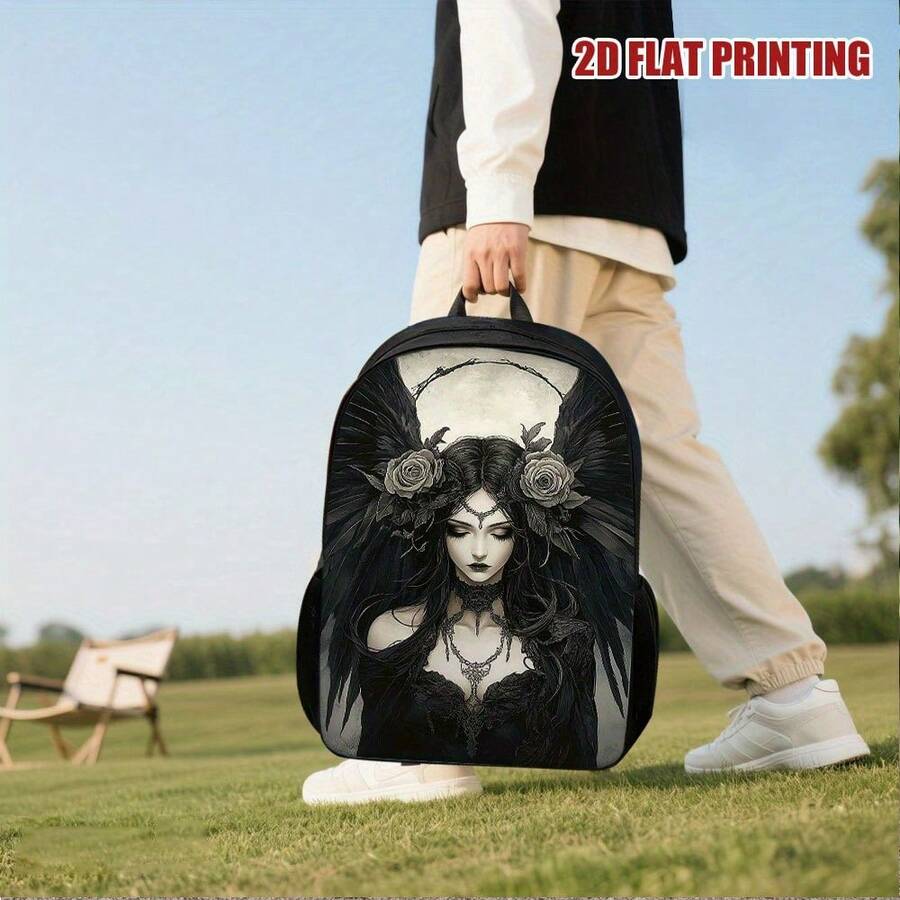 Gothic Phantom Angel Backpack  – Embroidery Rose Bewertung und Preis