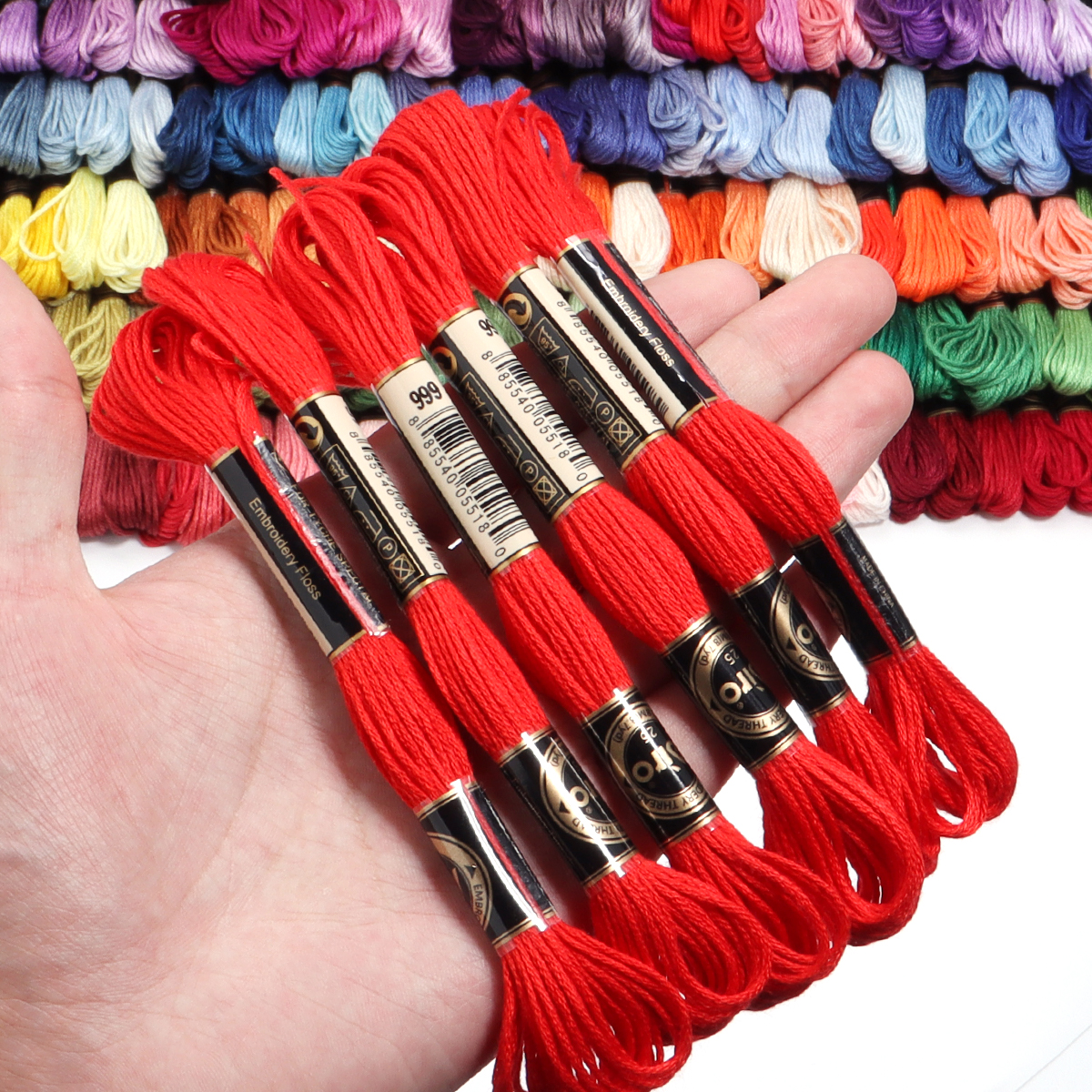 6Pcs/Lot Multicolor Polyester  – Embroidery Handicraft Bewertung und Preis
