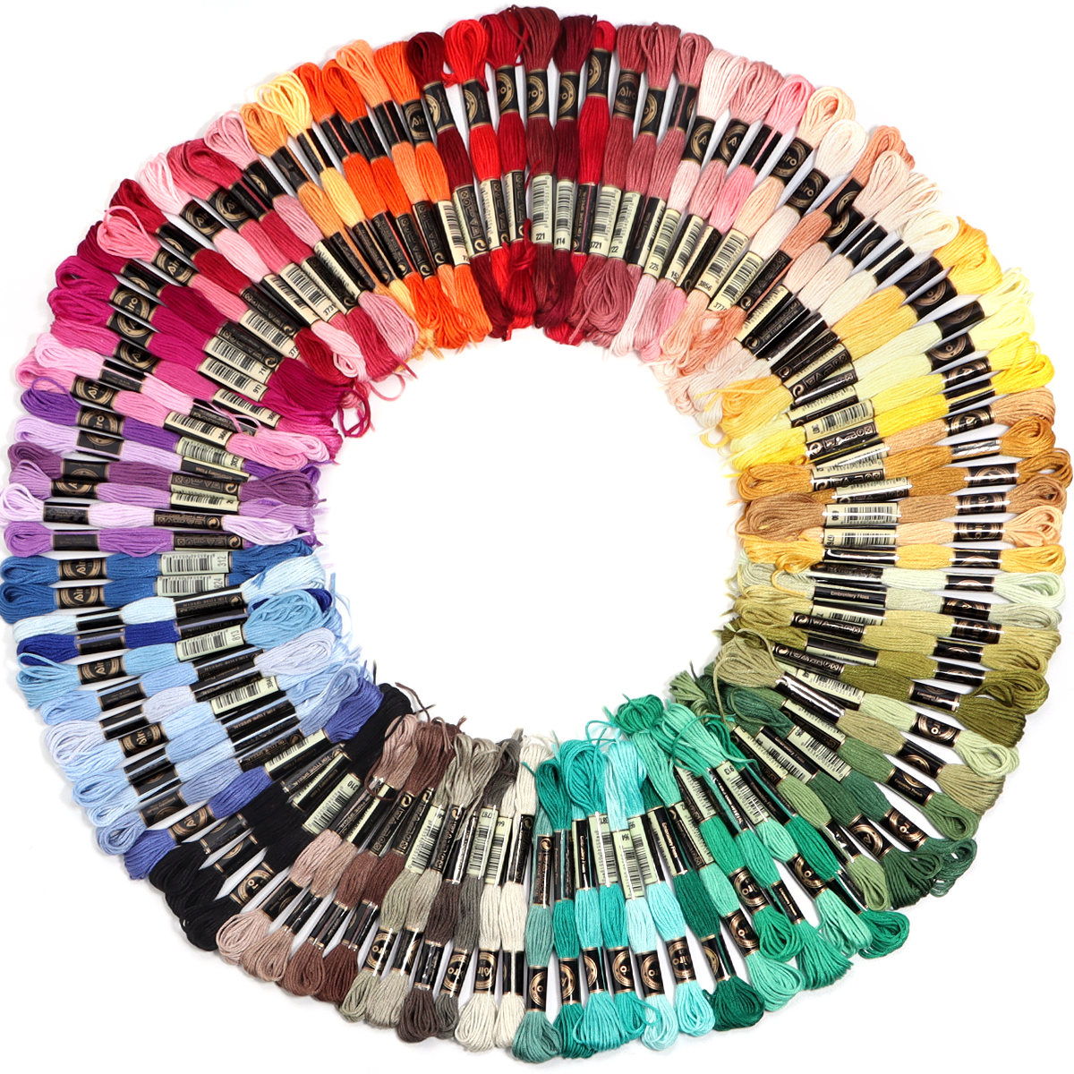 6Pcs/Lot Multicolor Polyester  – Embroidery Handicraft Bewertung und Preis